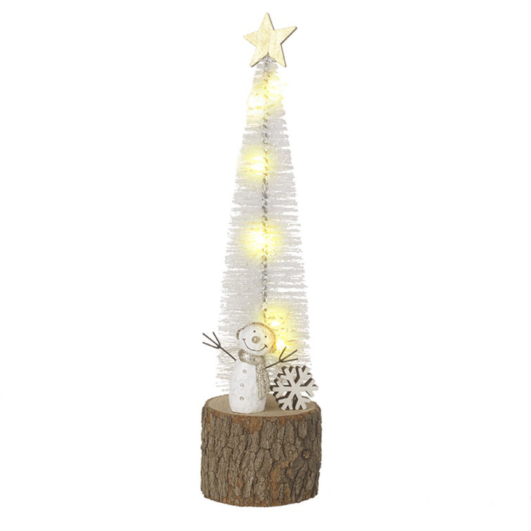 The Seasonal Aisle Light up Tree with Snowman Wayfair.co.uk